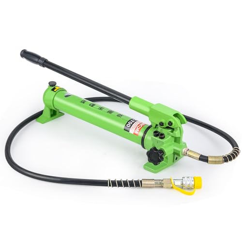 Image of 30T 2.1 inch /54mm Stroke Portable Hydraulic Cylinder Portable Low Profile Jack Sets Multi-Acting Porta Power Ram Jack Kits Lifting Cylinder with CP-700 Hydraulic Hand Pump
