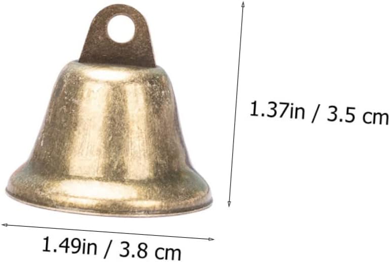 25pcs Hand-Rock Bell Pendants Small Jingle Bells for DIY Crafts Vintage for Garden Decor