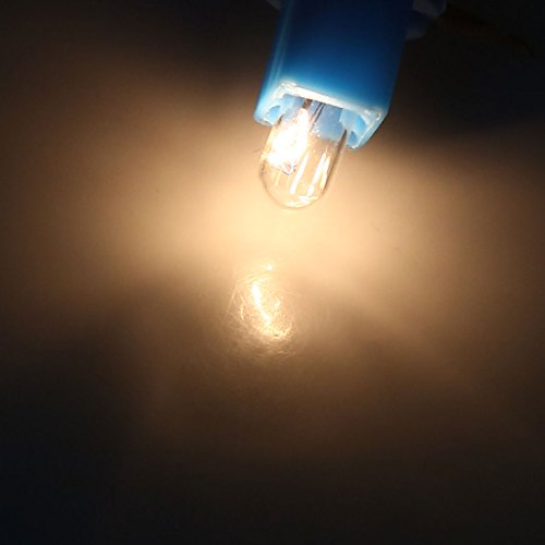 uxcell 10Pcs B8.4 Luz Indicadora Tablero Carro 12V 1.1W miniatura 2