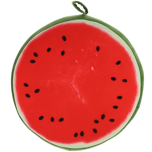 Sewroro 3D Fruit Plush Cushion Pillow, 12.99 Inch Seat Pad for Sofa, Chair, Floor Mat, Home Office Decoration (Watermelon)