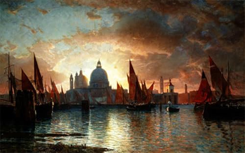 Impresión de lienzo de William Haseltine para decoración de hogar y oficina, 60x90cm