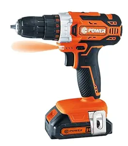 GC POWER GC 21VO Lithium Cordless Drill Driver - 21V, 10mm Drill Diameter, 0-450/0-2000rpm, 4.0Ah Battery, 40N.m Max Torque, 40-Minute Charging Time