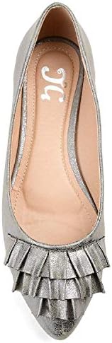 Brinley Co. Womens Ruffled Flat Pewter, 8 Regular US | Image 2