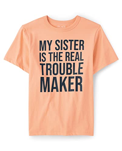 The Children's Place Boys' Spring and Summer Graphic Short Sleeve T-Shirt