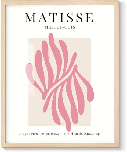 Décoration murale Matisse rose corail pour égayer un mur vide