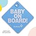 Safety 1st Baby On Board Sign, Blue