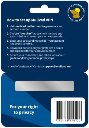 Mullvad VPN | 12 Months for 5 Devices | No-Log Security VPN Service | Protect Your Privacy - 1