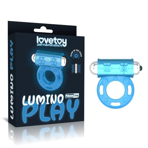 Lovetoy Lumino Play Vibromasseur à anneau pénien Glow In The Dark Ø3,9x5,8 cm