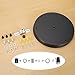 Canomo 10 Inch Ceiling Canopy Kit 3 Holes Light Fittings Pendant Light Canopy Round Ceiling Plate Base Suspension ​Lighting Accessories for 3 Head Pendant Light Dining Room, Black