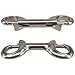 Yeebline Double Ended Bolt Snap Hook, 2-Pack 4.5 Inch 316 Stainless Steel Marine Grade Double End Trigger Snaps Metal Clips for Diving, Dog Leash, Key Chain, Horse Tack, Pet Feed Buckets