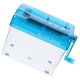 HORIALENCE Kleiner Manueller Aktenvernichter Tragbarer Verschleißfester Handschredder für Haushalt und Büro Einfacher Handbetrieb Geeignet für Dünnes und Dickes Papier Kompakt und Leicht