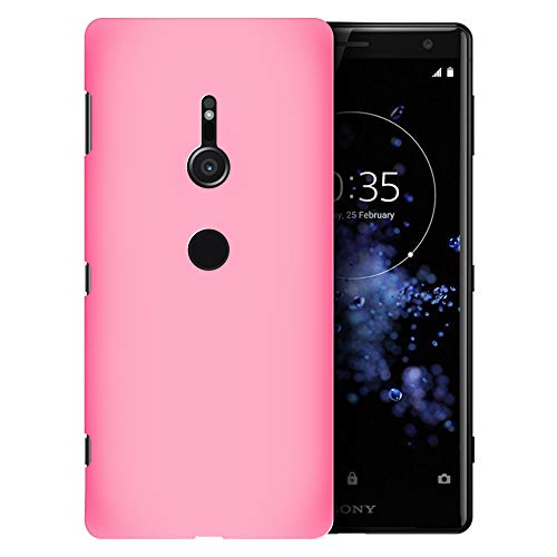 Xperia XZ3 ケース 耐衝撃 薄型 ハードケース エクスペリアXZ3 PCハードケース SO-01L SOV39 801SO ピンク