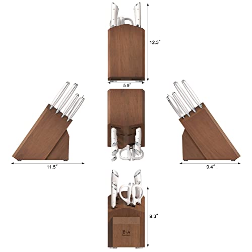 Cangshan Helena Series German Steel Forged Knife Block Set (10-Piece, White) #TOP2