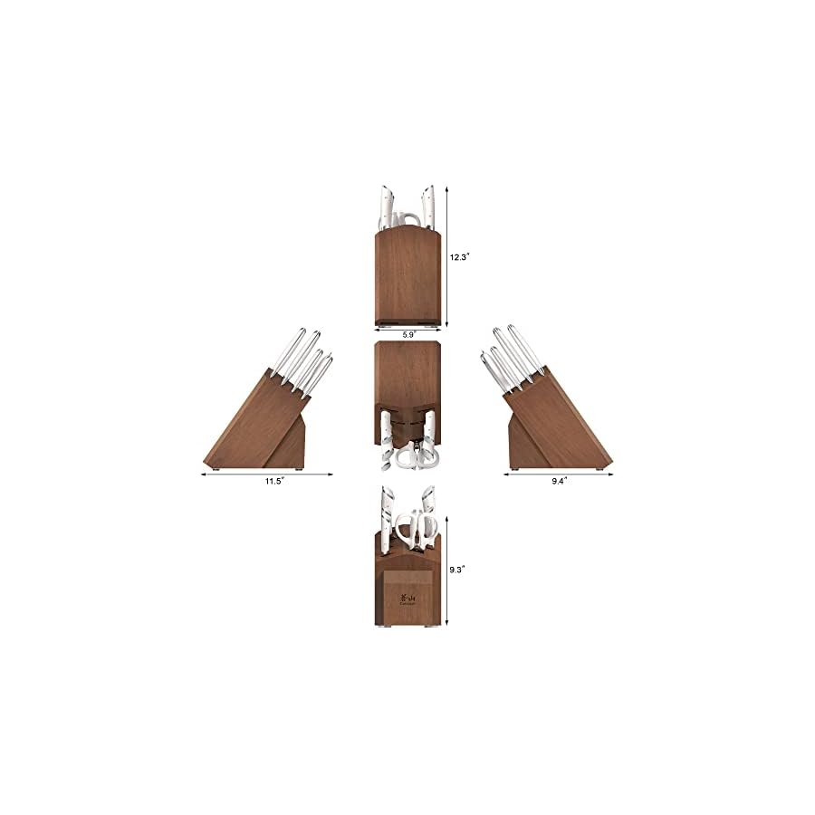 Cangshan HELENA Series German Steel Forged Knife Block Set (10-Piece, White)
