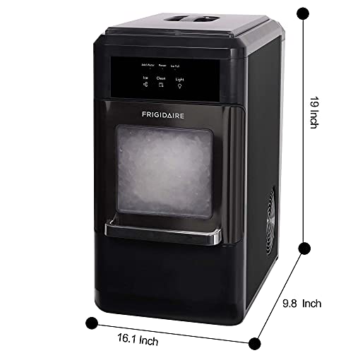 Frigidaire EFIC237 Countertop Crunchy Chewable Nugget Ice Maker, 44lbs per day, Black Stainless - image 7