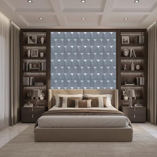 Image of Kayra Decor 3D PVC Wall Panels for Bedroom & Living Room | Artisian Design |Gray Color | 19.7 x 19.7 Inch | Pack of 40 | 107.60 Sq Ft