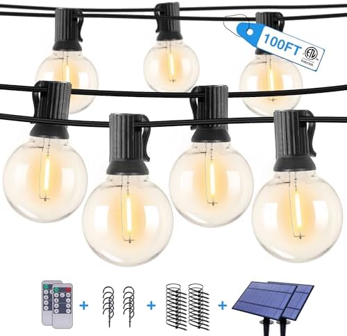 ZJOJO Solar String Lights Outdoor...