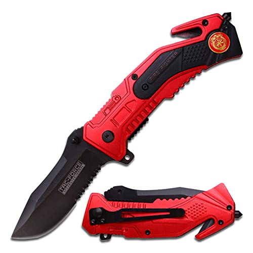 TAC FORCE Erwachsene TF-688FD Taschenmesser, Schwarze Klinge, L Cover