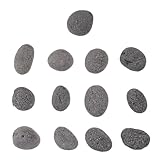 IWOWHERO Piedras de Lava Volcánica Natural para Fogatas y Chimeneas Tamaño 3-5 CM Bolsa 1 Kg Reutilizable Rocas para Parrillas de Gas y Decoración de Paisajismo Distribución Uniforme