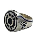 Blue Lantern Silver Ring, 925 Sterling Silver Jewelry, Lantern Silver Jewelry, Lantern Mens Ring, Ring For Him, Gift For Boyfriend, Christmas Gift