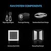 AC Infinity CLOUDWAY Whole House EC Fan T10, 1200 CFM with Temperature Humidity Controller, WiFi Integrated App Control Ceiling Mount House Attic Vent Fan, Exhaust Home Ventilation System