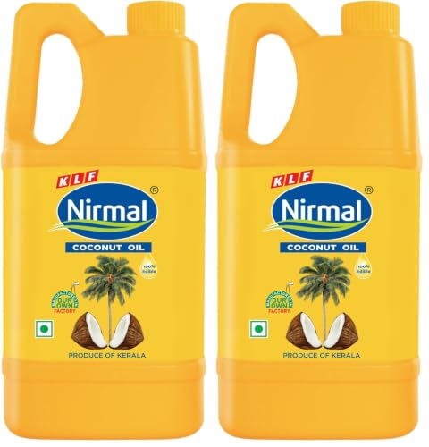 Image of KLF Nirmal 100% Pure Coconut Oil, 1L Jar (Pack of 2)