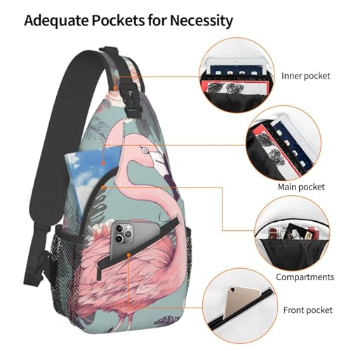 Mochila cruzada sling mochila hombro viaje ciclismo negra miniatura 4