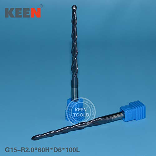 5Pcs Tungsten Carbide Taper End Mill Tool, HRC55 Ball Woodworking Bit Router for 3D Relief (G1)