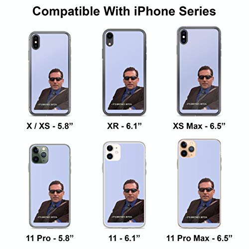 Michael Scott The Office Its Britney Bitch Phone Case Compatible With Iphone 14 13 12 11 X Xs Xr 8 7 6 6S Plus Pro Max Galaxy Note S9 S10 S20 Ultra Plus Transparent #TOP3