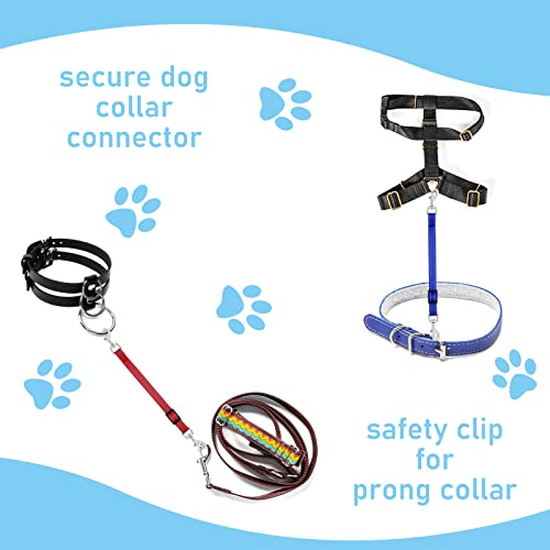 Cobee Dog Collar Clips, 2 Pcs Reflective Nylon Puppy Collar Backup Safety Adjustable Pet Dog Harness Connector - Image 4