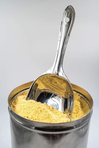 Image of 4-in-1 Interchangeable Atta Chalni with Measuring Atta Scoop | Multipurpose Stainless Steel Flour Sieve with 4 Mesh Sizes | Kitchen Strainer & Flour Filter (4)