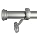 Decopolitan 7/8-Inch End Cap Window Treatment Rod Set, 36 to 72-Inch, Nickel
