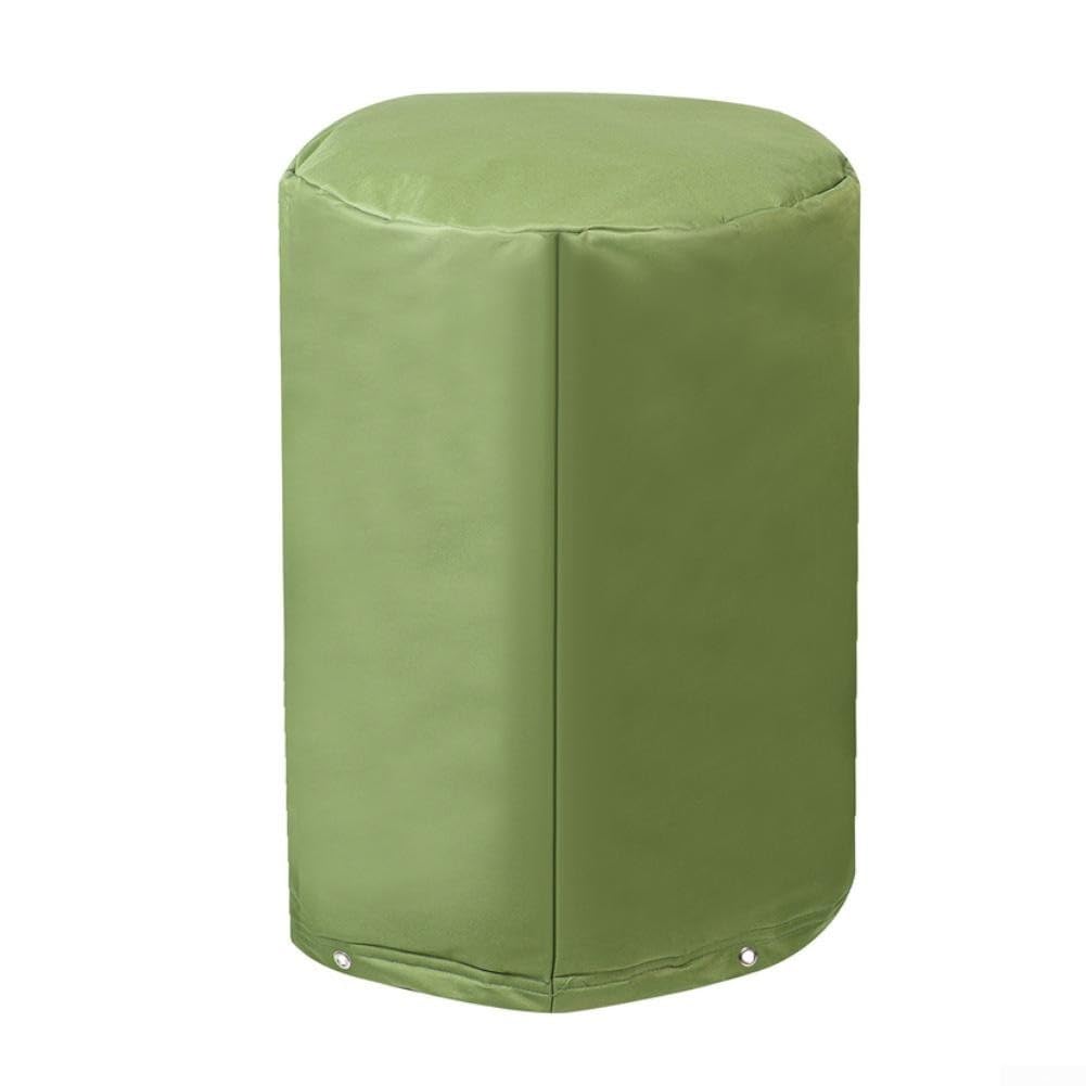 Cubierta para bomba de pozo, 50 x 50 x 86 cm, verde, aislamiento térmico para tanque para exteriores, protección anticongelante resistente a la intemperie de 5 capas, equipo de jardín para todas las