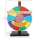 Whirl of Fun 12 inch Prize Wheel - Spinning Wheel for Prizes with Stand, 10 Color Slots, Heavy Duty, Dry Erase Surface, Portable, Carnival Games, Tools Marker Included, Made in USA