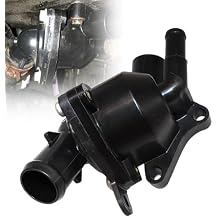 SecosAutoparts Coolant Thermostat Housing, Fit for Honda Civic 2002-2005 2.0L, CR-V 2002-2006 2.4L, Fit for Acura RSX 2002-2006 2.0L l4, Replace# 19320-PNA-003, 19301-PNA-003