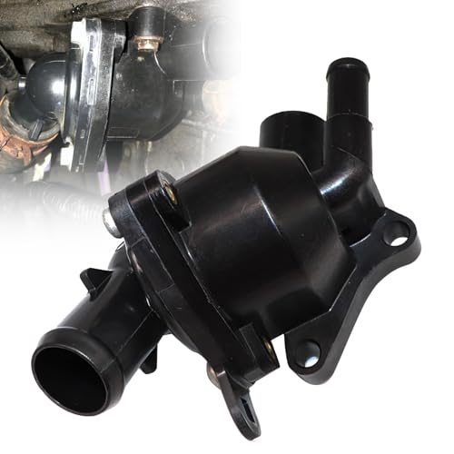 Image of SecosAutoparts Coolant Thermostat Housing, Fit for Honda Civic 2002-2005 2.0L, CR-V 2002-2006 2.4L, Fit for Acura RSX 2002-2006 2.0L l4, Replace# 19320-PNA-003, 19301-PNA-003