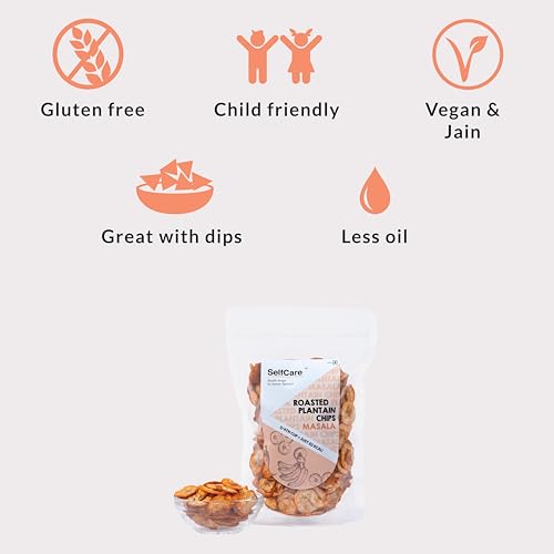 Image of SelfCare By Suman Agarwal Roasted Plantain Chips - Masala Pack of 1 125g | Healthy - Gluten Free | Savoury - Snack - Namkeen - Grocery | Mid Day - Workout - Tea time Snacking | Jain & Travel Friendly
