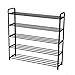 Etagere Chaussure, Armoire à Chaussures Multifonctionnelle Peu Encombrante Pour Le Ménage, Rangement à 5 Couches, Assemblage Rapide Sans Outils, Peut Contenir 20 Paires De Chaussures,Noir,five floors