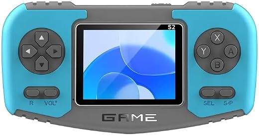 New World S2 Portable Handheld Game Player 2.4'' Screen Video Retro Game Console Handheld Video Game Set for Kids Retro Ga...