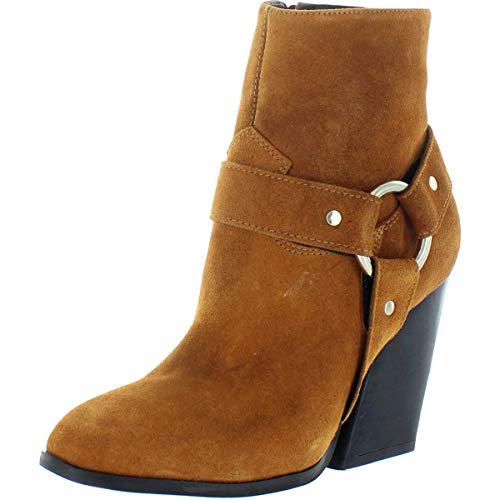 Vince Camuto Womens Faranal Suede Harness Booties Brown 9 Medium (B,M)