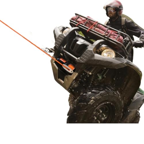 Winch 3500lbs con cuerda sintética de 39 pies y mando alámbrico miniatura 5