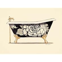 Wall Art Print Floral Bath by Marco Fabiano, 24" x 18"