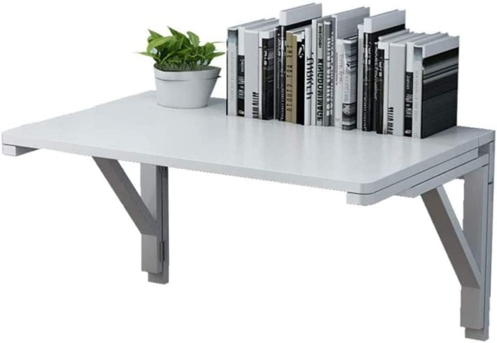 Table murale pliante bois gain de place pour petits espaces et bureau d'ordinateur mural