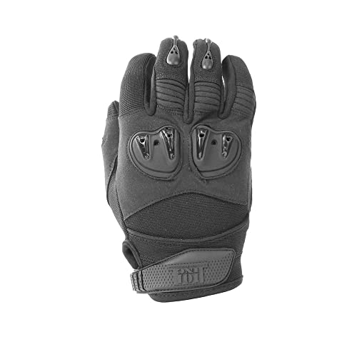 Gants de survie noirs modèle 17136 pour protection tactique