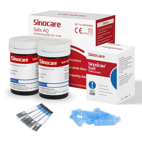Sinocare Strisce Glicemia, Data di Scadenza Fresco con 50 Strisce...