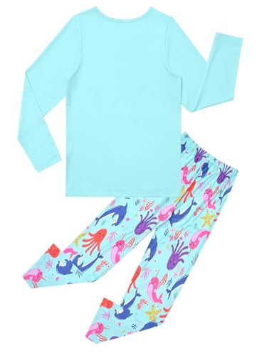 Jxstar Girls Pajamas Pjs Set Flutter Sleeve Sleepwear Kids Fall Winter Cotton Night Clothes2