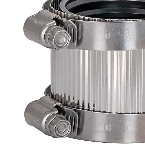 Image of Eastman 1-1 /2 Inch No-Hub Coupling with Stainless Steel Clamps, 43401
