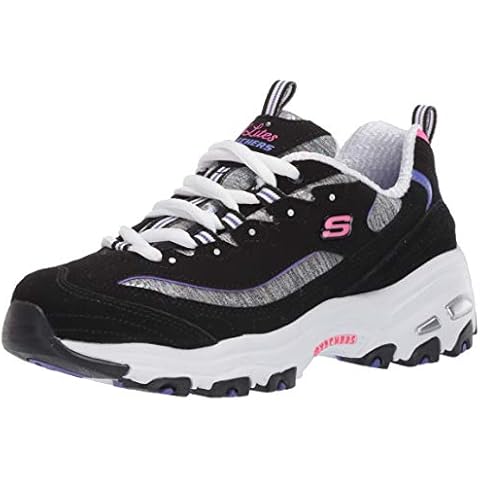 Skechers Women's Black/Purple Athleisure Sneakers Cover