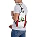 WENNGNGT Peru Flag Sling Bag For Women Men Peruvian Patriotic Crossbody Backpack Chest Daypack Adjustable Shoulder Bag For Hiking Travel