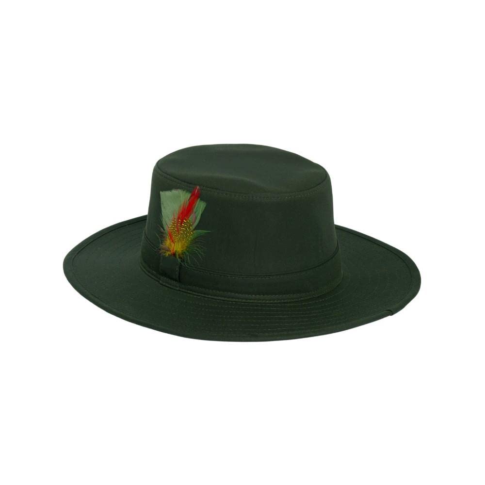 Walker and Hawkes - Belmont - Sombrero Encerado Unisex de ala Ancha